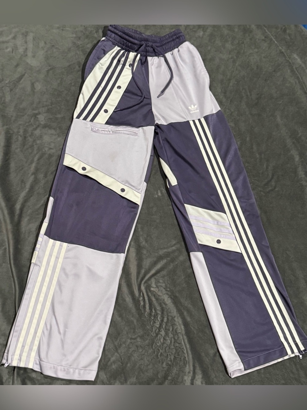 Adidas x Danielle Cathari Deconstructed Track Pants Tech Purple XS EUC